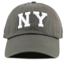 Load image into Gallery viewer, Newhattan 100% Cotton Baseball Caps NY Embroidered
