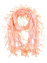 Load image into Gallery viewer, Fashion Lace Tassel Sheer Oblong Lightweight Scarf
