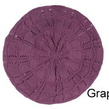 Load image into Gallery viewer, 12-pack Wholesale Beret Hat Light Knit Hat High Quality
