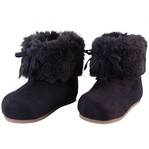 Wholesale Baby's Faux Fur Cuff Winter Boots (*Dark Purple)