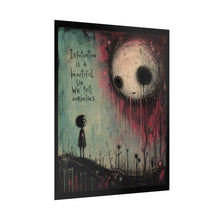 Load image into Gallery viewer, Rolled Poster — 'Infatuation Is A Beautiful Lie' Moody Goth Art Print
