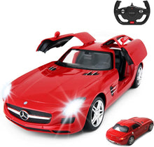 Load image into Gallery viewer, 1:14 RC Mercedes Benz SLS With Open Doors And Lights (Red)
