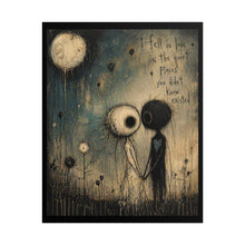 Load image into Gallery viewer, Romantic Art Poster — “I Fell in Love in the Quiet Places” Rolled Wall Art
