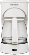 Load image into Gallery viewer, Proctor Silex 12 Cup Coffeemaker, White
