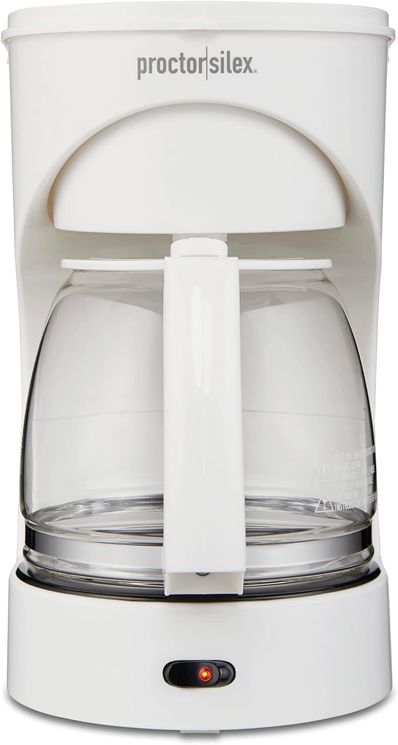 Proctor Silex 12 Cup Coffeemaker, White