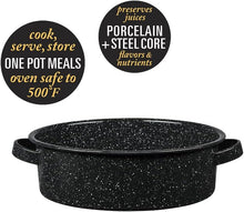 Load image into Gallery viewer, Granite Ware 5Qt Covered Casserole Black
