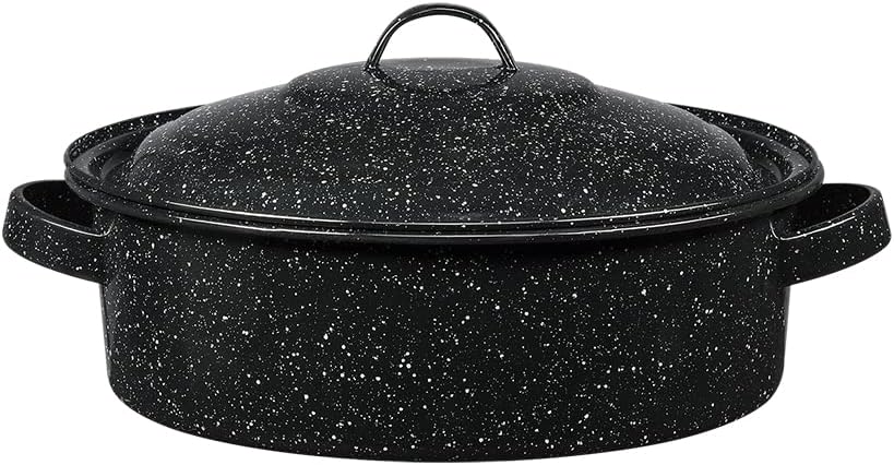 Granite Ware 5Qt Covered Casserole Black
