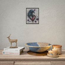 Load image into Gallery viewer, "It Teaches You How To Bleed Beautifully" Wall Art | Raven &amp; Heart Print
