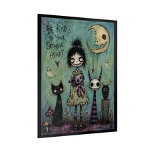 Load image into Gallery viewer, Rolled Poster — "Be Kind to Your Strange Heart" Gothic Whimsical Art Print
