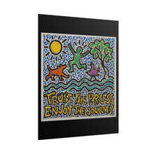 Load image into Gallery viewer, Rolled Poster — "Trust the Process, Enjoy the Journey" Inspirational Art Print
