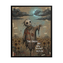 Load image into Gallery viewer, Scarecrow Moon Poster — "The Cracks Are How the Light Gets In" Rolled Art Print
