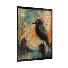 Load image into Gallery viewer, Creepy Raven Art Poster – "The Bravest Thing You Can Do Is Keep Choosing You"
