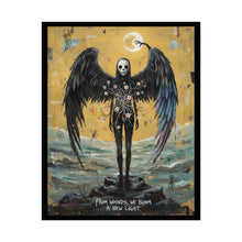 Load image into Gallery viewer, Angel of Renewal Poster — "From Wounds, We Bloom a New Light" Rolled Art Print
