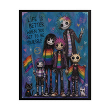 Load image into Gallery viewer, Pastel Goth Identity Art Print - "Life Is Better When You Get To Be Yourself"
