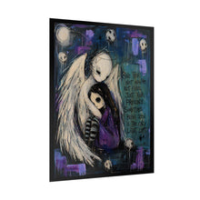 Load image into Gallery viewer, Angel Comfort Rolled Poster — 'Give Them Not Advice, Not Prizes...' Goth Wall Art

