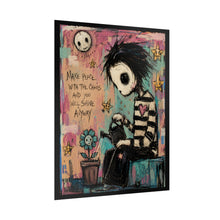 Load image into Gallery viewer, Make Peace With the Chaos and You Will Shine Anyway Rolled Poster — Gothic Inspirational Fantasy Wall Art

