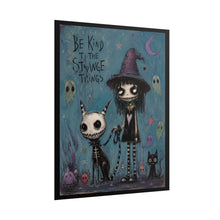 Load image into Gallery viewer, Rolled Poster — 'Be Kind to the Strange Things' Gothic Whimsical Witch Art Print
