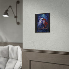 Load image into Gallery viewer, Rolled Poster — "Love Is Otherworldly" Ghost &amp; Fox Fantasy Art Print
