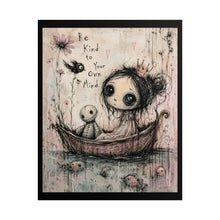 Load image into Gallery viewer, Be Kind to Your Own Mind – Whimsical Emotional Wall Art
