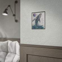 Load image into Gallery viewer, Whale of Stardust Rolled Poster — Inspirational Ocean Art Print ("You are made of stardust...")
