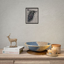 Load image into Gallery viewer, Crow Raven Art Poster — "Selfish People Are Like Shadows" Rolled Wall Art
