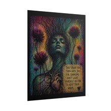 Load image into Gallery viewer, Emotive Surreal Heart Poster – "They Drain You..." Rolled Art Print
