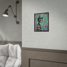 Load image into Gallery viewer, The Weirdest Souls Are the Ones Who See the Brightest Colors Rolled Poster — Gothic Whimsical Cat Fantasy Wall Art
