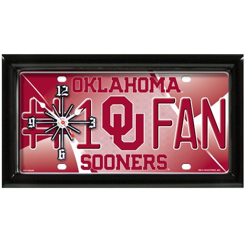 OKLAHOMA SOONERS CLOCK