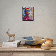 Load image into Gallery viewer, I Survived the Storms Rolled Poster – Cute Devil LGBTQ+ Pride Art Print, Inspirational Rainbow Wall Decor
