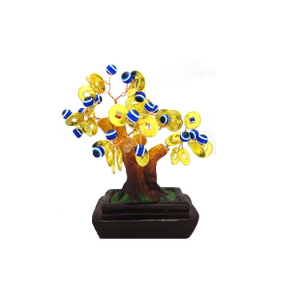 BLUE EYE TREE W/COINS