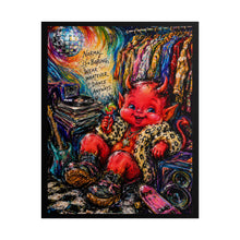 Load image into Gallery viewer, "Normal Is Boring Dance Anyways" Wall Art | Retro Red Devil Print
