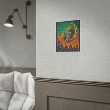 Load image into Gallery viewer, "You Are Enough" Pride Art | Whimsical Crescent Moon Poster
