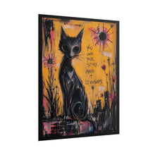 Load image into Gallery viewer, You Own Your Story, Make It Legendary – Inspirational Black Cat Wall Art

