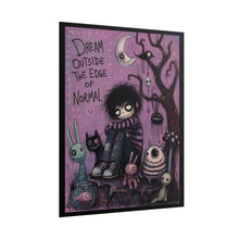 Load image into Gallery viewer, Dream Outside the Edge of Normal Poster — Whimsical Goth Illustration Art Print
