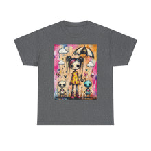 Load image into Gallery viewer, Cute Gothic Girl &amp; Aliens Tee — Rainy Umbrella Illustration T-Shirt
