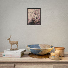 Load image into Gallery viewer, You Don’t Have to Be Perfect to Make Something Beautiful – Inspirational Bunny Wall Art
