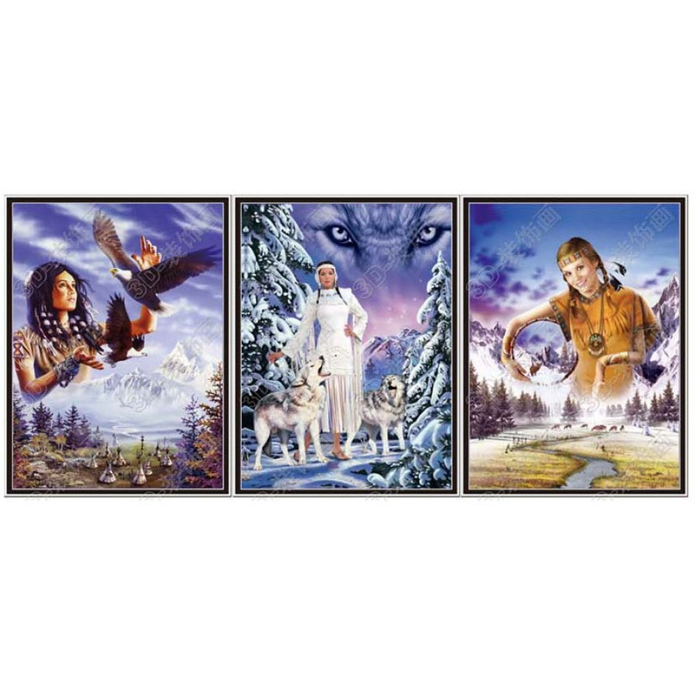 LED Wolve 3D Picture (MINIMUM OF 4)