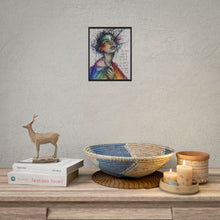 Load image into Gallery viewer, "Be You To Be Free" Pride Wall Art | Upward Facing Portrait Sketch Poster
