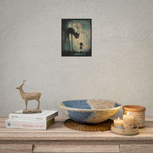 Load image into Gallery viewer, Rolled Poster — Whimsical Dark Art Print with Inspirational Quote
