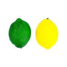 Load image into Gallery viewer, Yellow And Green Lifelike Fake Lemons
