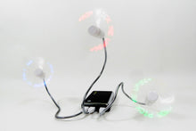 Load image into Gallery viewer, 12&quot; USB LED Fan Red
