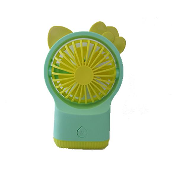 RECHARGEABLE KITTY FAN 3 SPEEDS GREEN