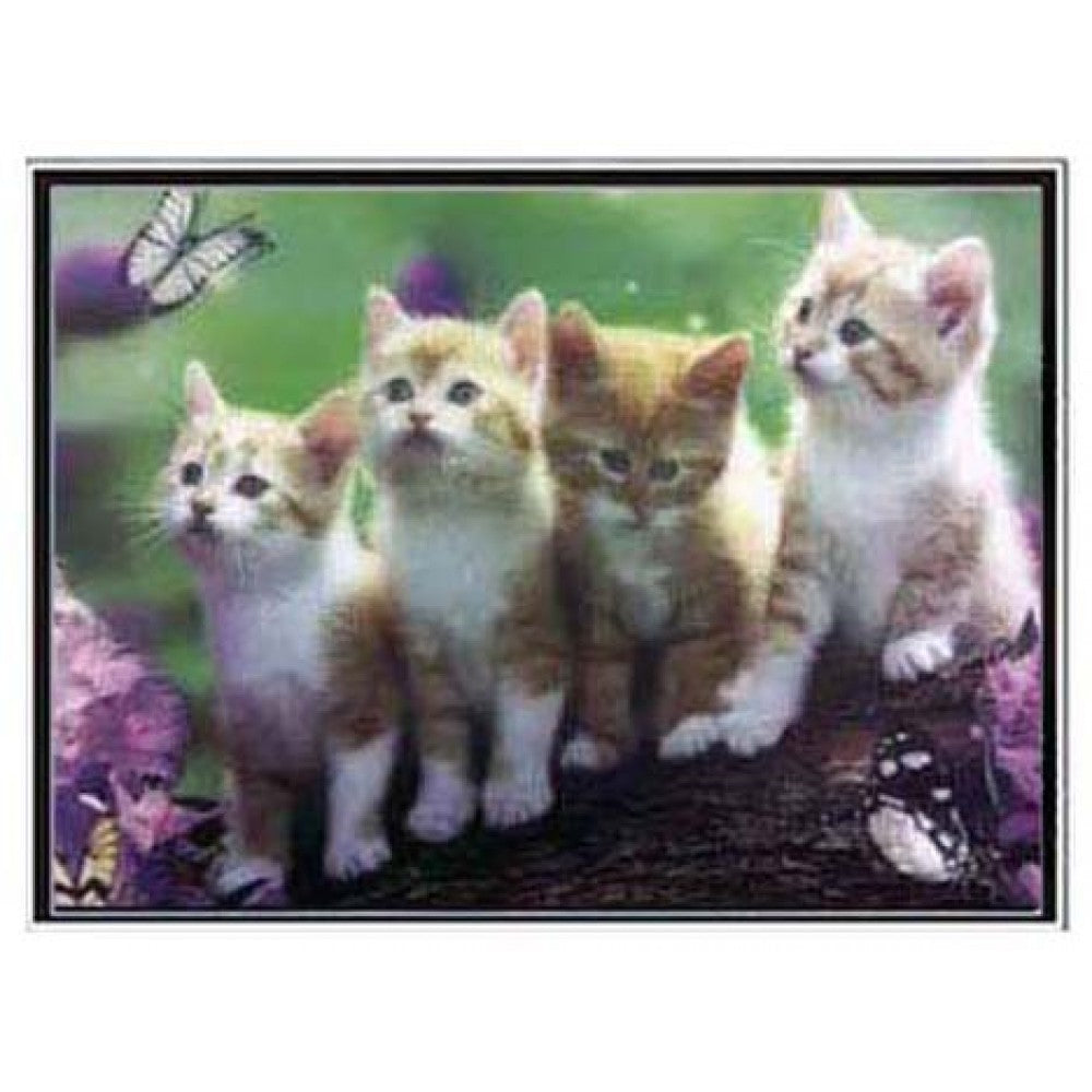 Kitten 3d picture size 18x25   (MINIMUM OF 4)