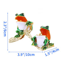 Load image into Gallery viewer, Pair frog Cross Jewelry Case
