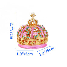 Load image into Gallery viewer, Crown with Cross Jewelry Case
