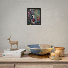 Load image into Gallery viewer, Rolled Poster — Cute Bunny Art Print with 'Love Without Conditions' Inspirational Quote

