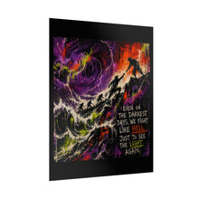 Load image into Gallery viewer, Rolled Poster — 'Fight Like Hell' Inspirational Art Print
