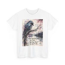 Load image into Gallery viewer, Raven Watercolor Tee — “The Heaviest Storms Don’t Last” Inspirational Graphic T-Shirt
