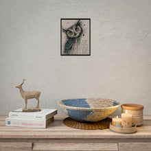 Load image into Gallery viewer, Owl Illustration Poster — "Be Weird" Inspirational Art Print
