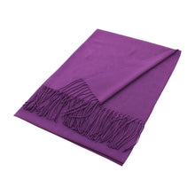 Load image into Gallery viewer, Solid Color Pashmina Scarf Shawl XW
